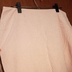 Lilly Pulitzer Pink and White Pencil Skirt